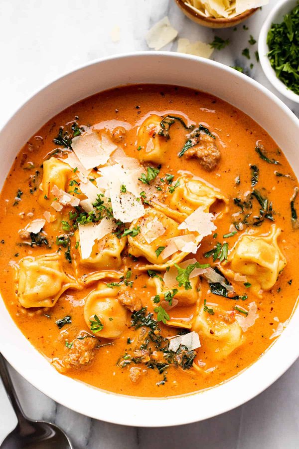 Tortellini soup