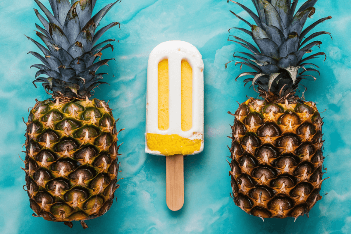 Pineapple Flavored Popsicle Recipe Using Fresh Pineapple Juice