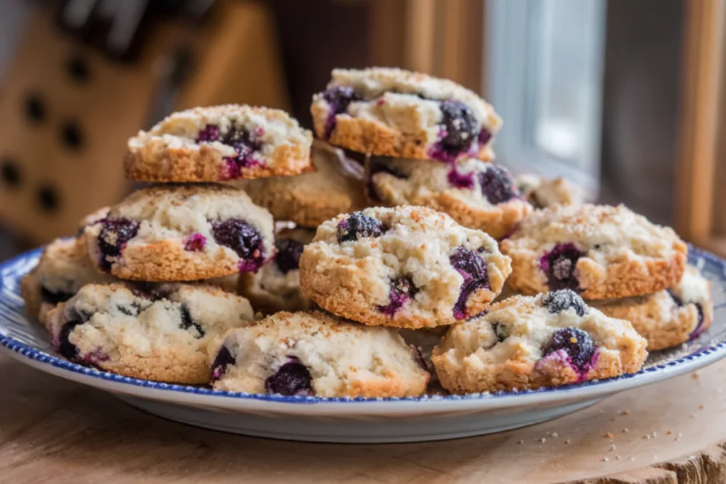 Sourdough Discard Blueberry Cookies