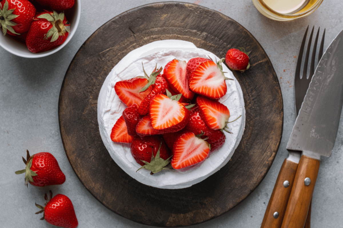 Strawberry-Rhubarb Brie