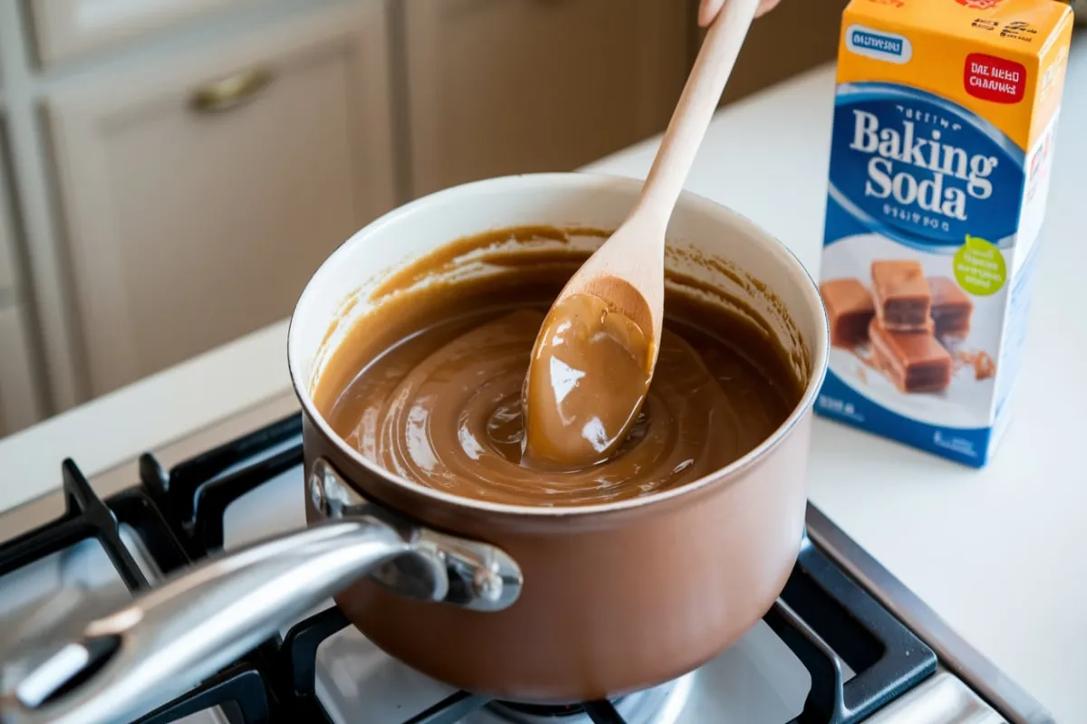 What is the Purpose of Baking Soda in Caramel