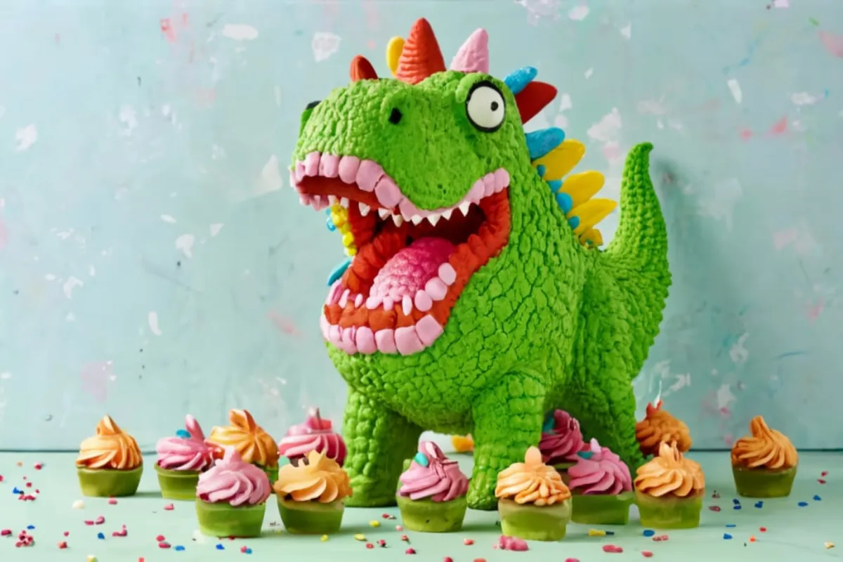 How Many Cupcakes to Make a Dinosaur Cake