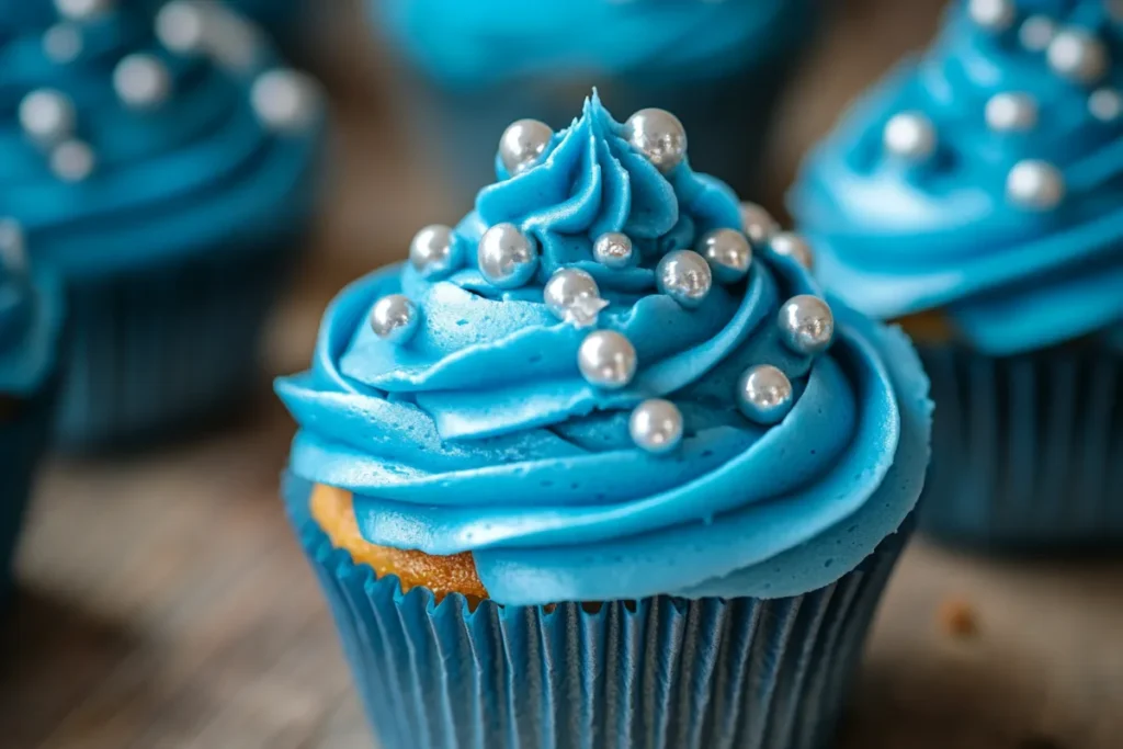 How to Dye Cupcakes Blue