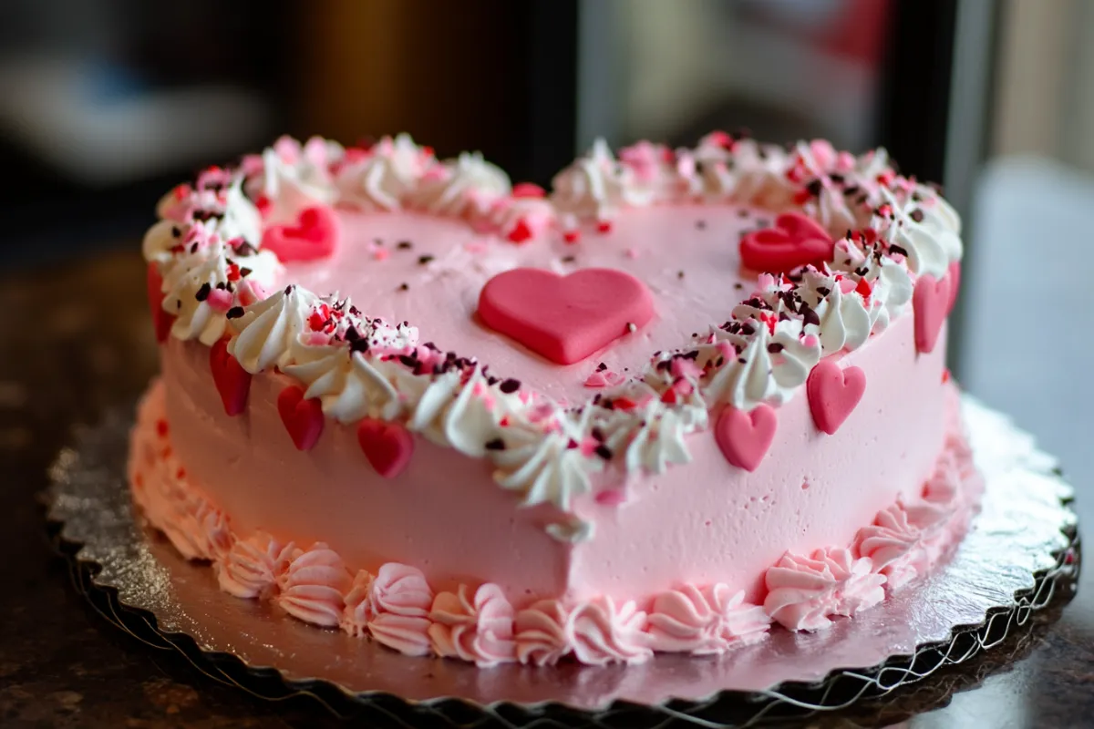 How to cut cake into heart shape