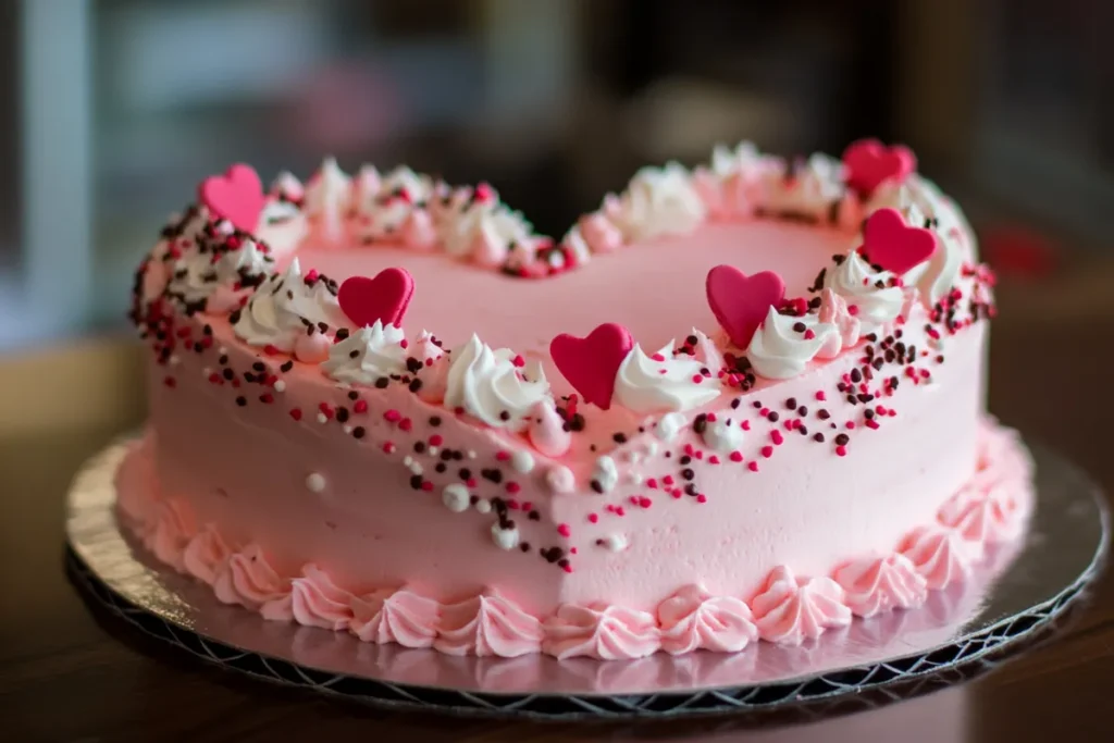 How to make a heart on a cake