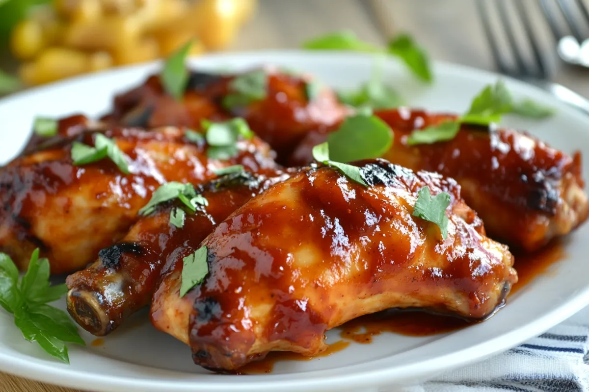 Recipe for Honey Bourbon Barbecue Chicken